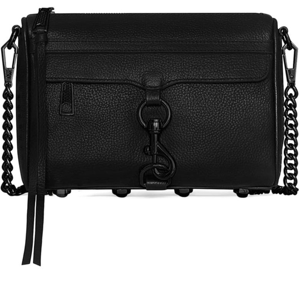 Rebecca Minkoff M.A.C. Leather Crossbody Bag black on black